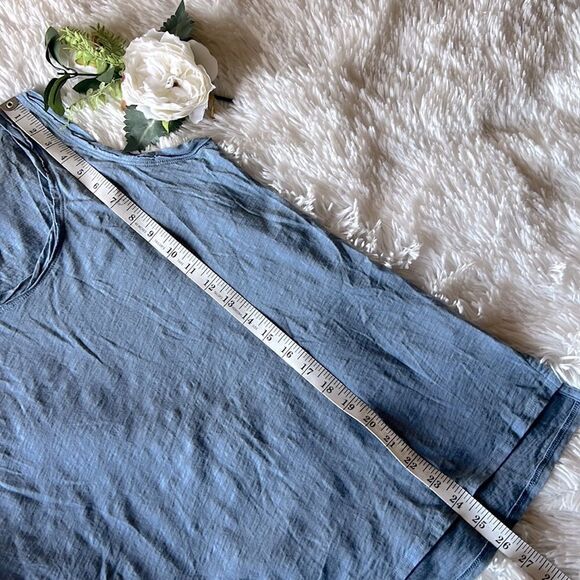 100% Pima Cotton Tank Top Dusty Blue NWOT - Picture 6 of 12